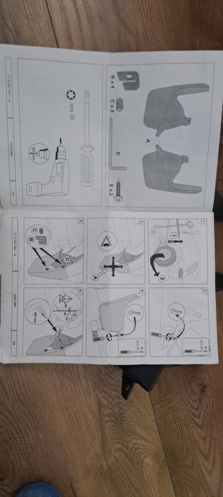 Oryginalne chlapacze tył Renault  - Twingo 2 gen. przed lift lift