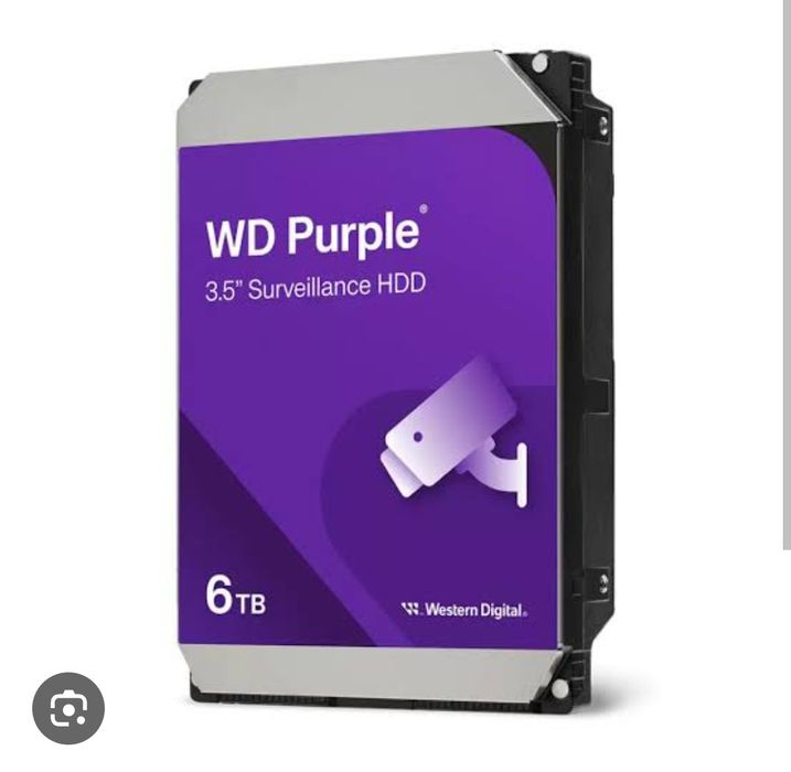 6.0TB WD Purple 5400rpm 256MB (WD64PURZ) HDD видеонаблюдени