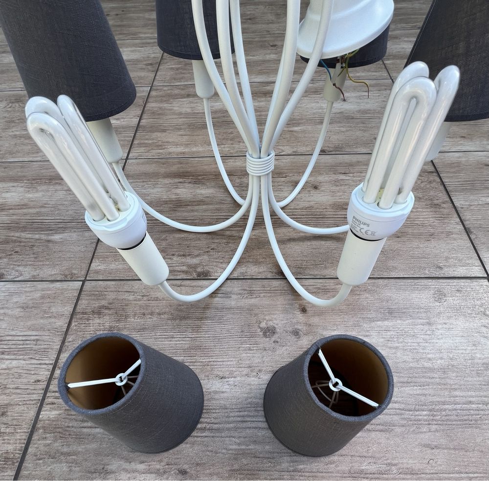 Lampa Sufitowa Wisząca z Abażurami