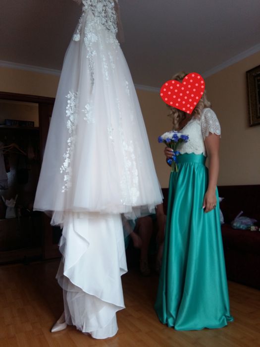 Спідниця довга плотний атлас не мнеться