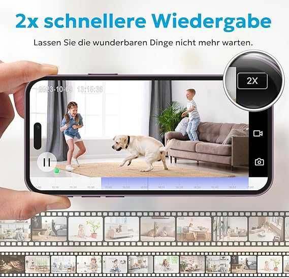 Kamera, niania z kamerą, 2,4 GHz, kamera monitorująca wewnątrz, Wi-Fi