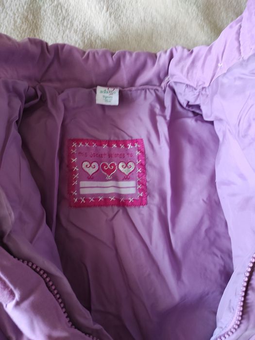 Milutka i ciepła kurtka 110 cm. Bardzo dobry stan. Polecam!