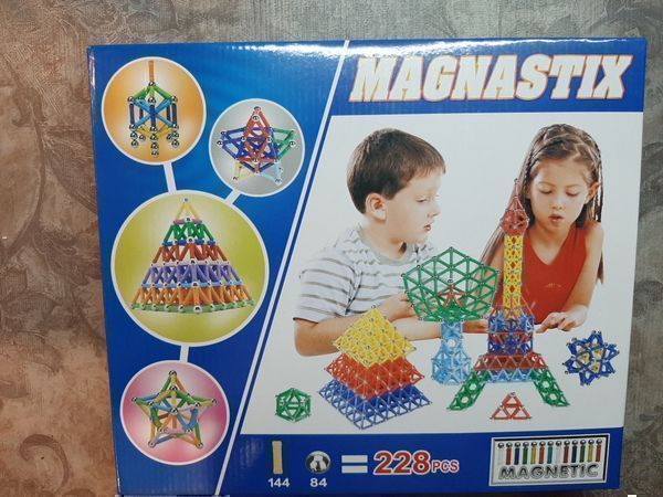 Конструктор магнитный 228 деталей магнетикс magnetix