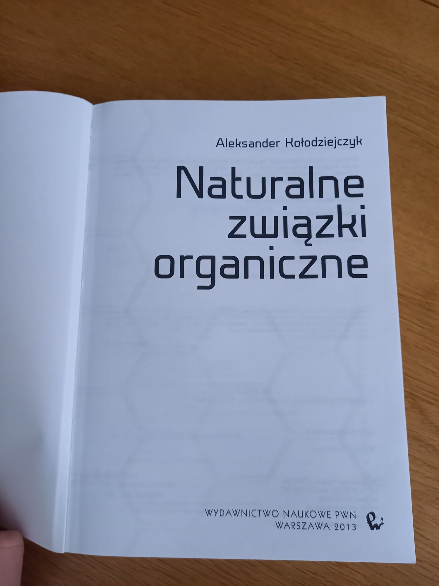 Naturalne związki organiczne Kołodziejczyk
