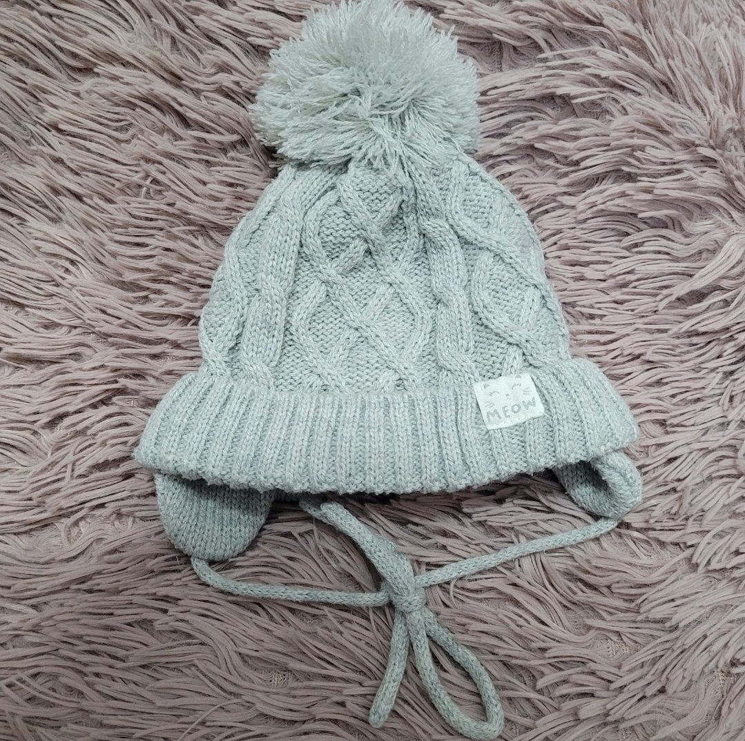 Szara czapka zimowa Cool Club rozm. 40-42cm.