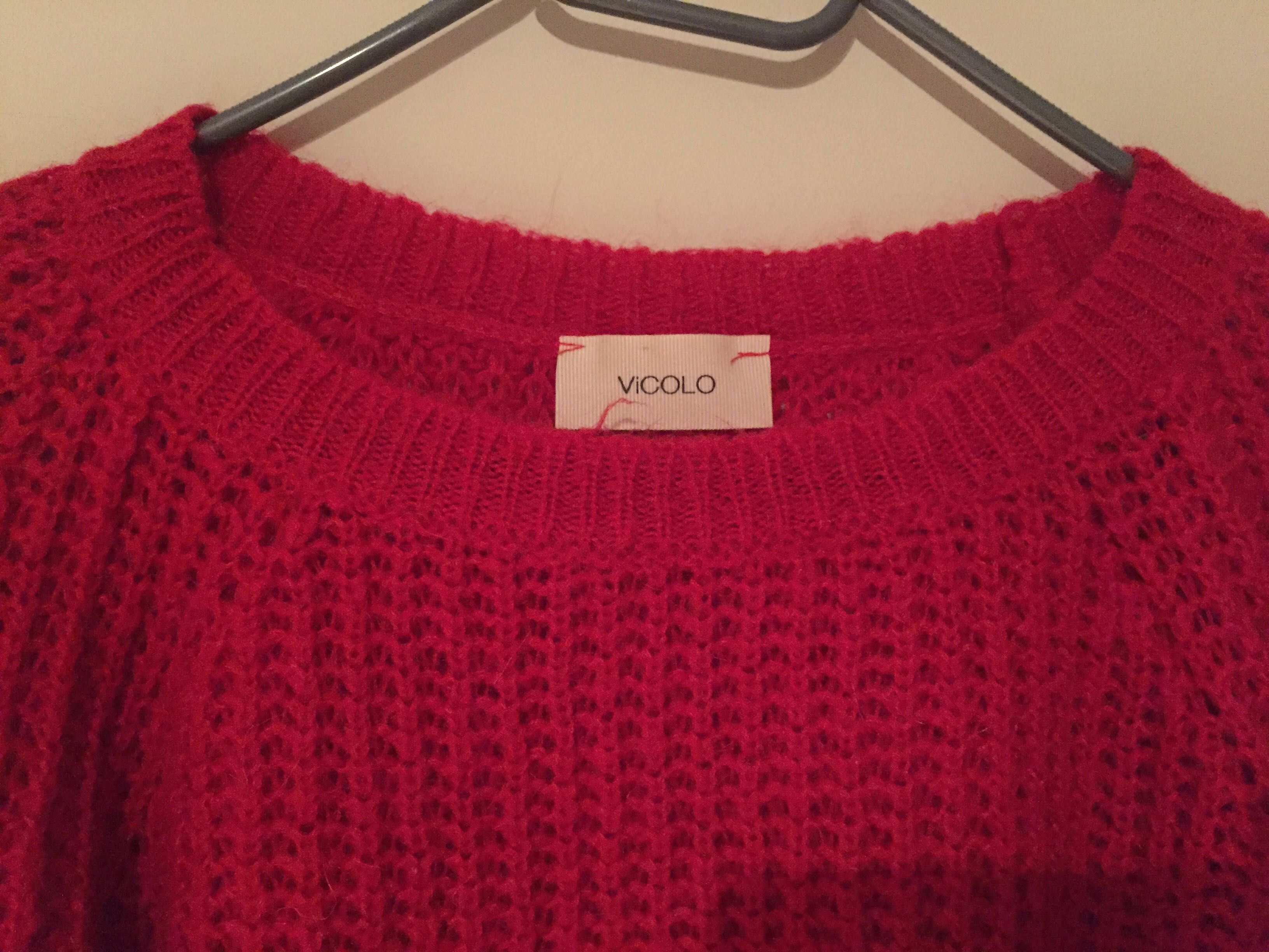 Sweter VICOLO rozmiar M piękna czerwień