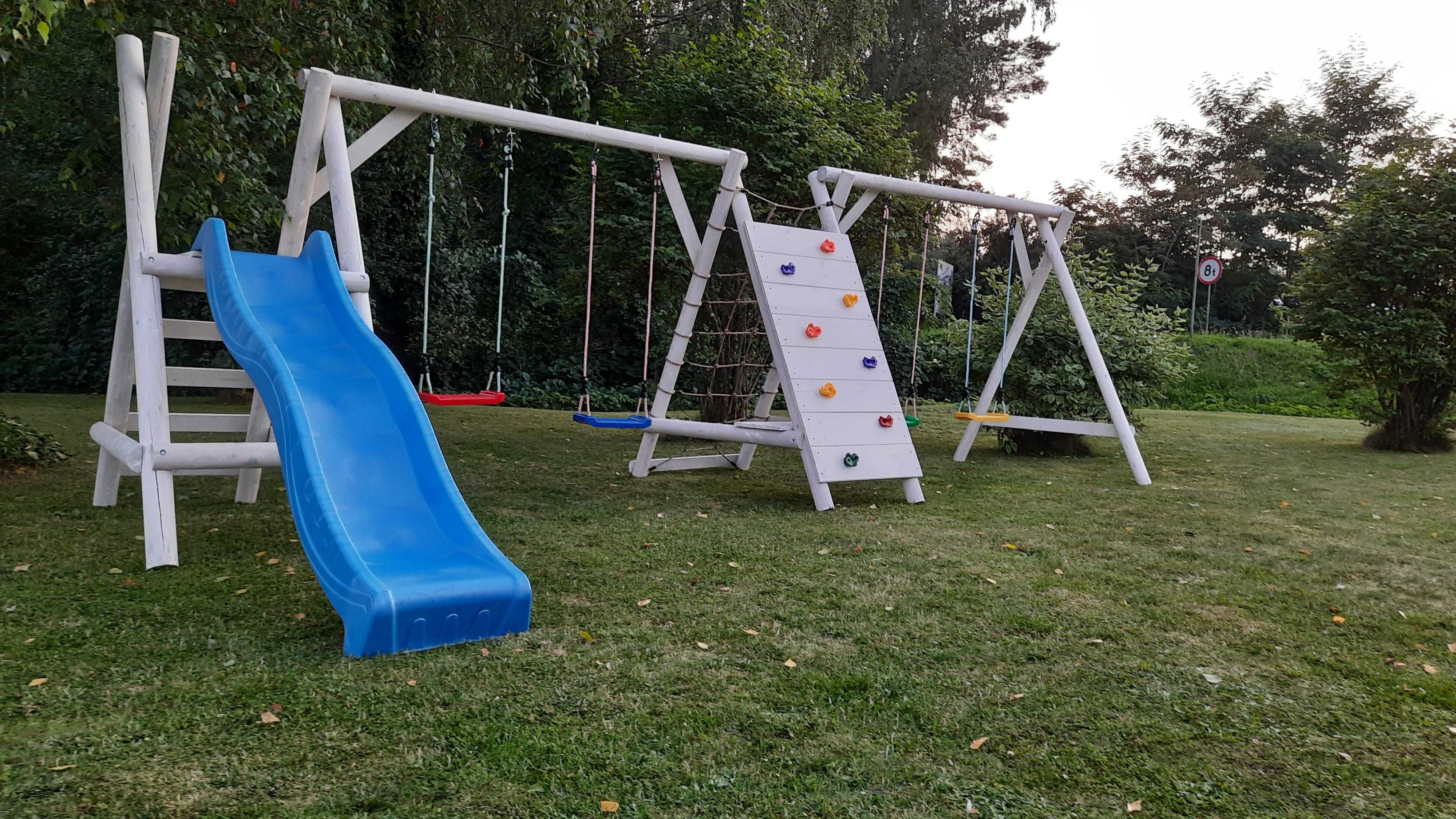 Plac Zabaw do Ogrodu JUMBO-SMERF Zjeżdżalnia Ścianka PRODUCENT