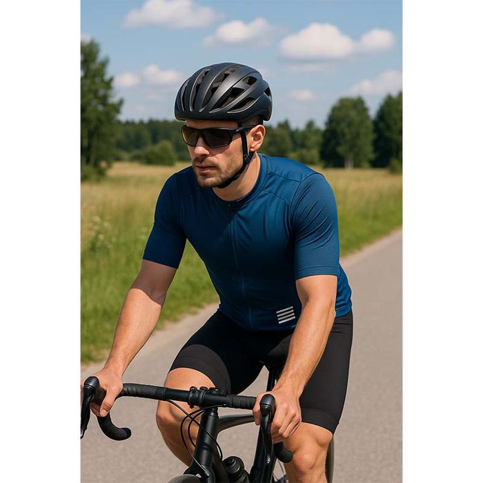 Koszulka kolarska rowerowa męska XL/2XL rozpinana kieszeniami