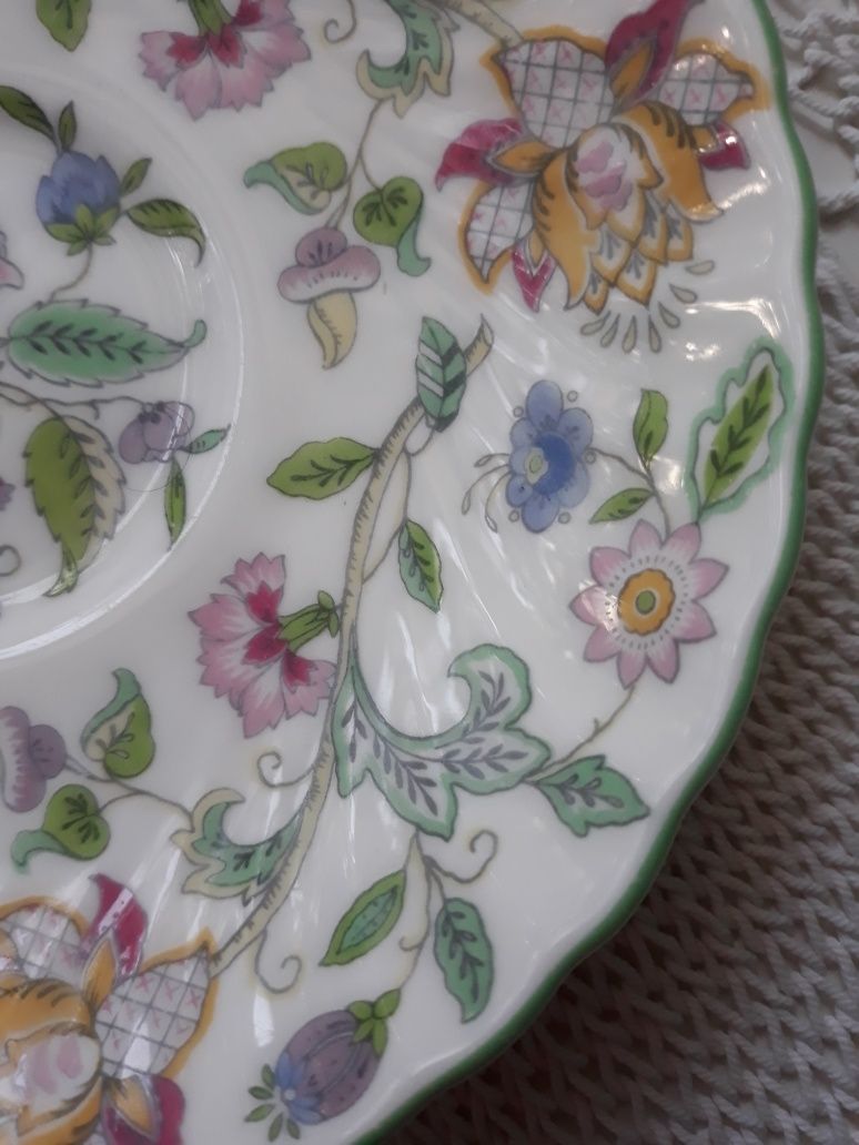 Talerzyk spodek Minton Haddon Hall porcelana kostna