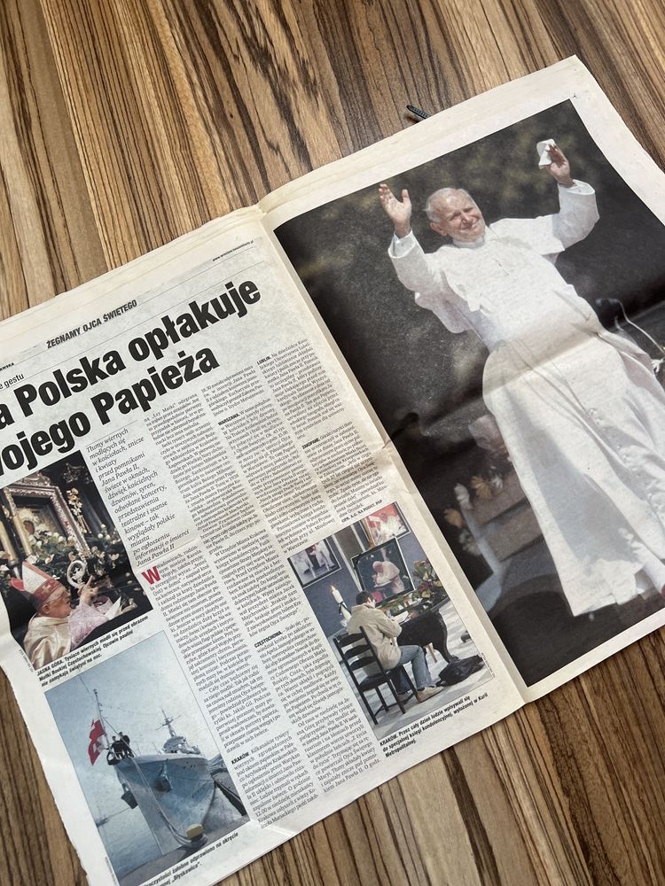Stara Gazeta Wroclawska Slowo Polskie 4.04.2005r Jan Pawel II
