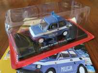 Samochody PRL - Polski Fiat 126p Milicja 1:24