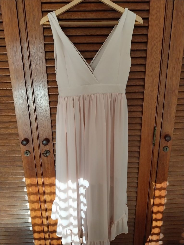 Vestido rosa claro