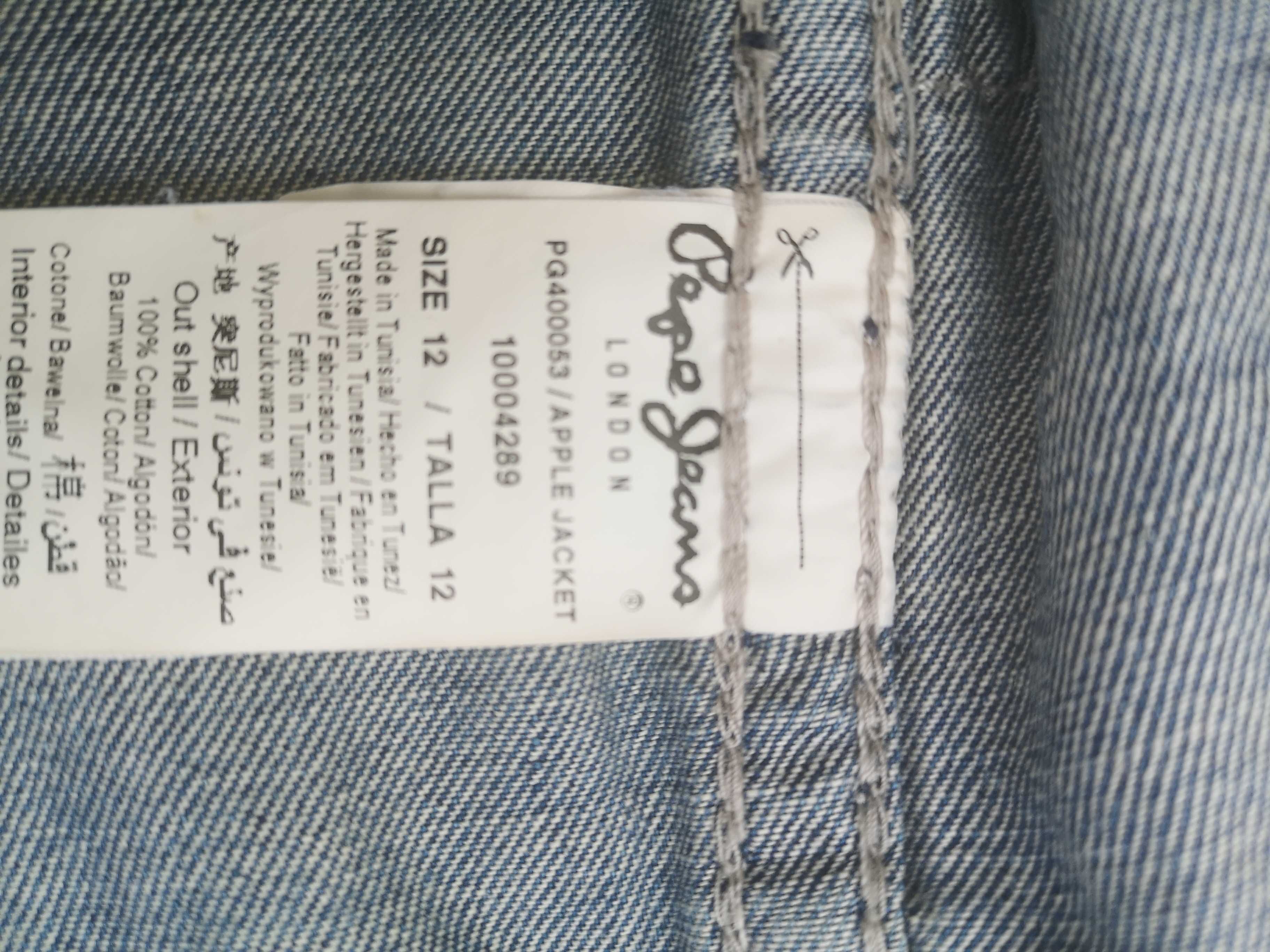 Blusão ganga Pepe Jeans 12 anos