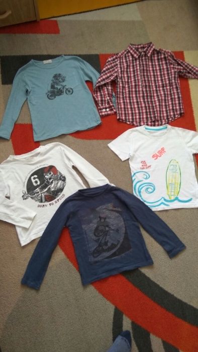 Markowe ubrania dla chłopca - rozmiar 116 - zestaw, IDEALNY stan