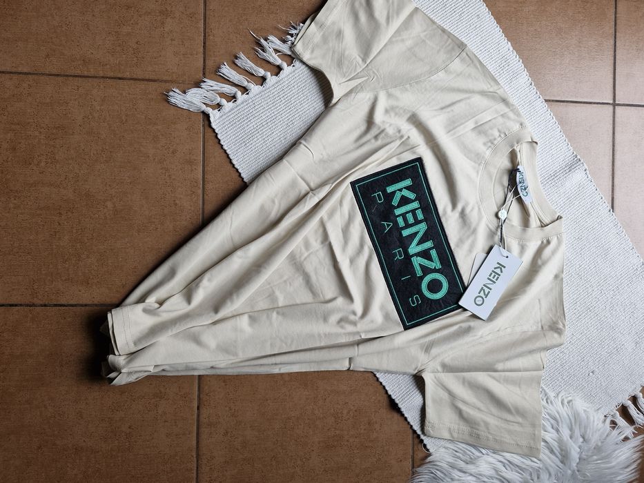 Nowa beżowa meska koszulka tshirt bawełniany kenzo L metki prezent