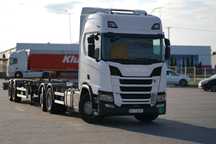 Scania R450 BDF  BDF, kontenery Swap Body, 3 osiowa, serwisowana, LED, Klima, zarej PL