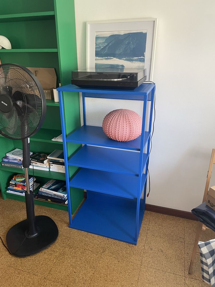 Estante azul platsa ikea