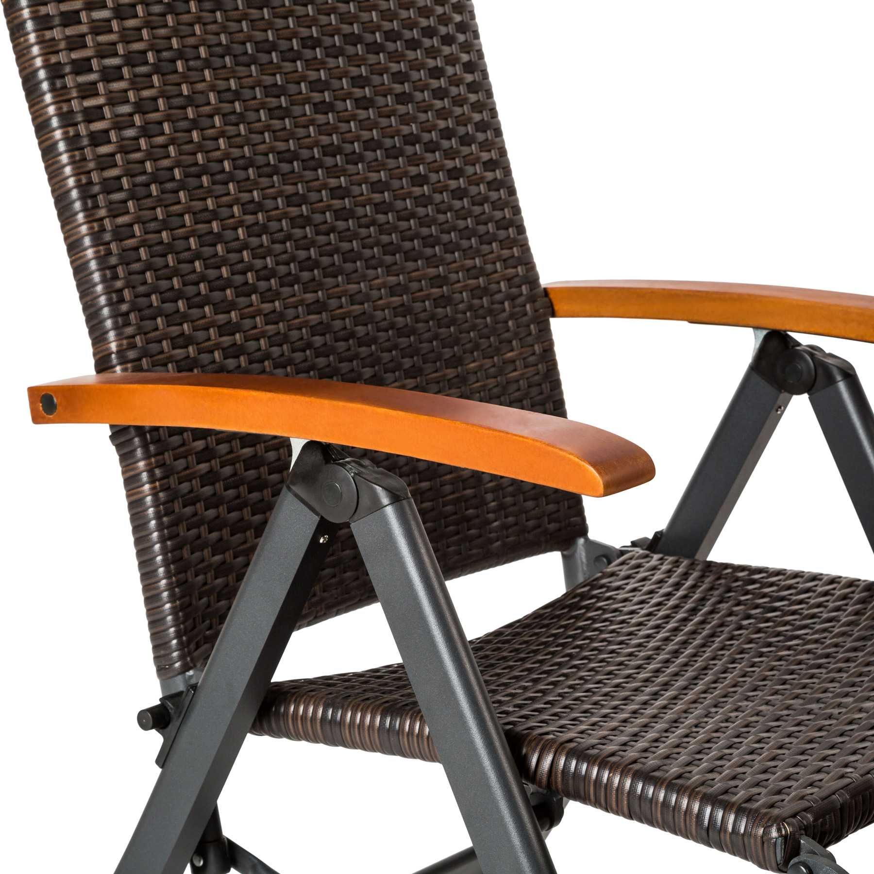 Fotel rattanowy Brisbane brązowy lub szary OUTLET