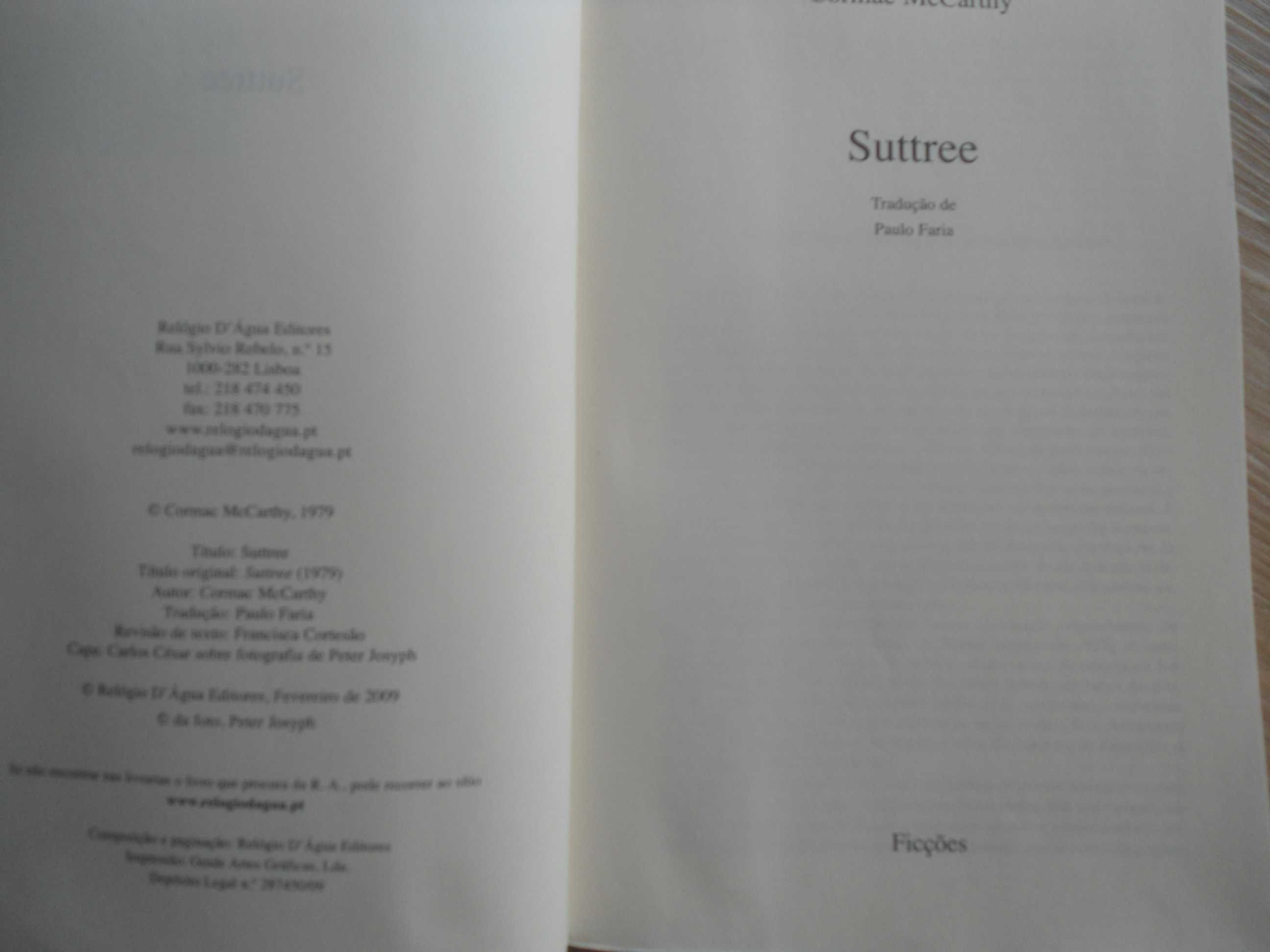 Suttree de Cormac McCarthy
