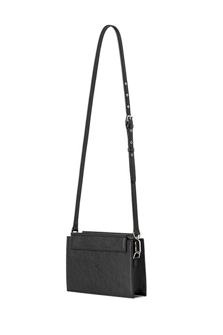 Pages Cork Cross Body Bag Black Ki Lee Czarna Torebka Designerska