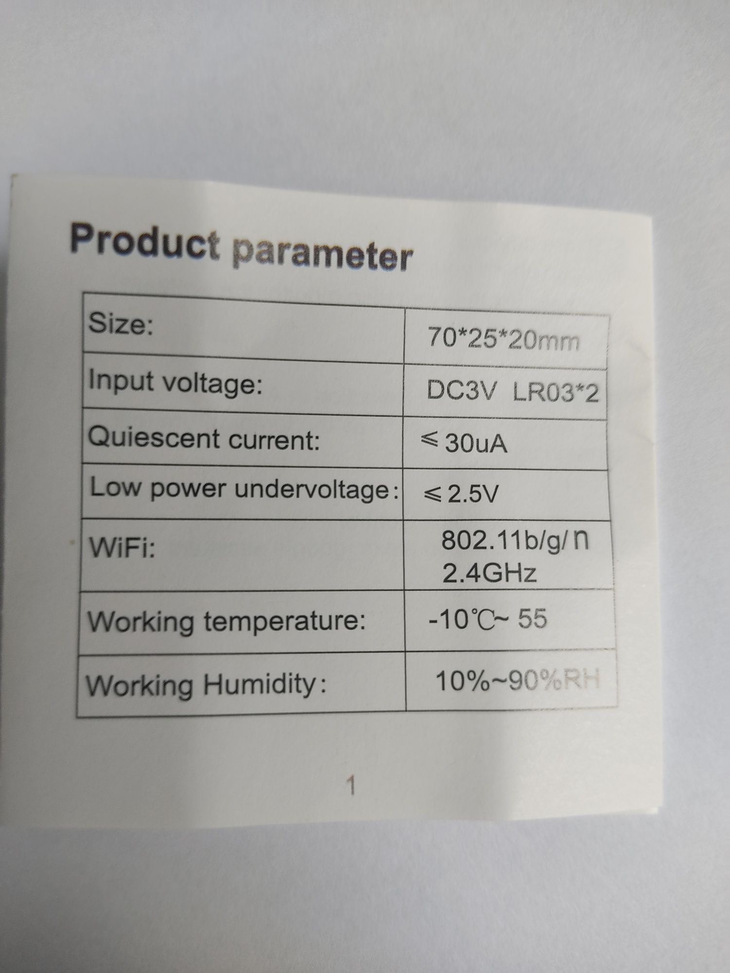 Tuya czujnik temperatury i wilgotności wifi Smart life home