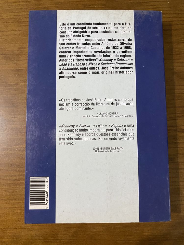 Livro Salazar e Caetano Cartas secretas
