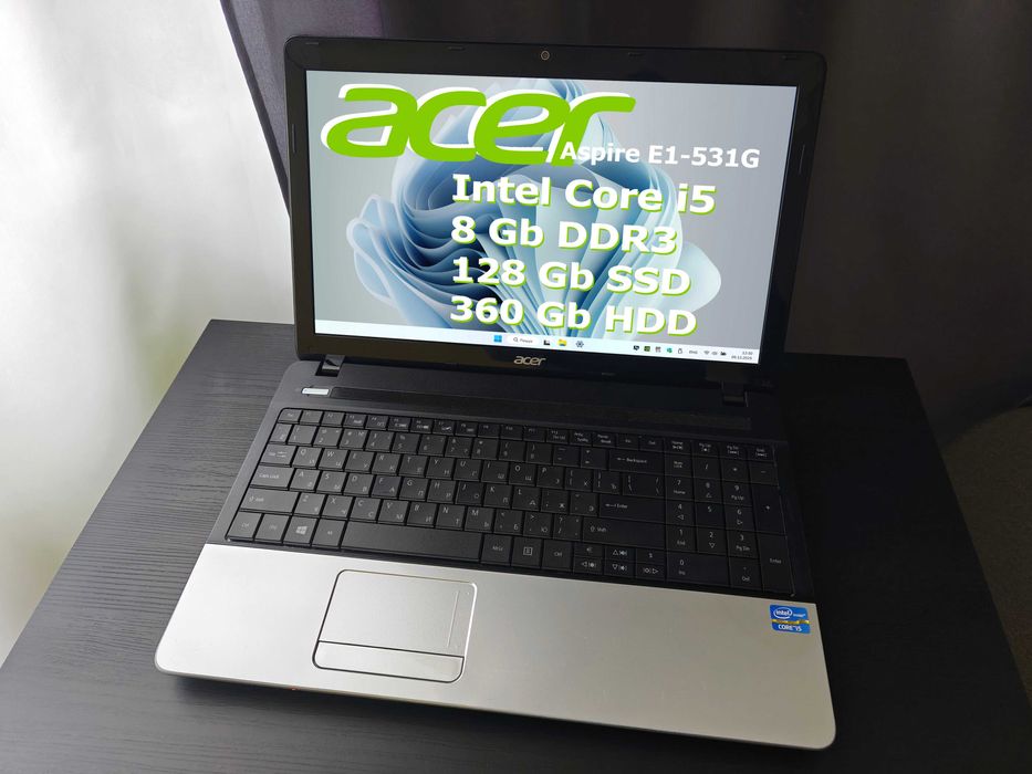 ноутбук Acer Aspire E1-531G / 15.6"/ i5 / 8GB DDR3 /128GB SSD /360HDD