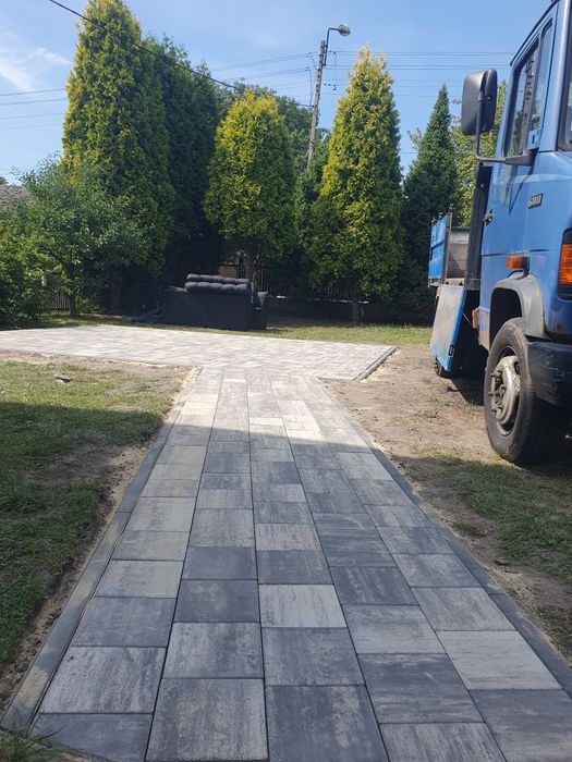 Kamień piasek podsypka kliniec dolomit  żwir minikoparka