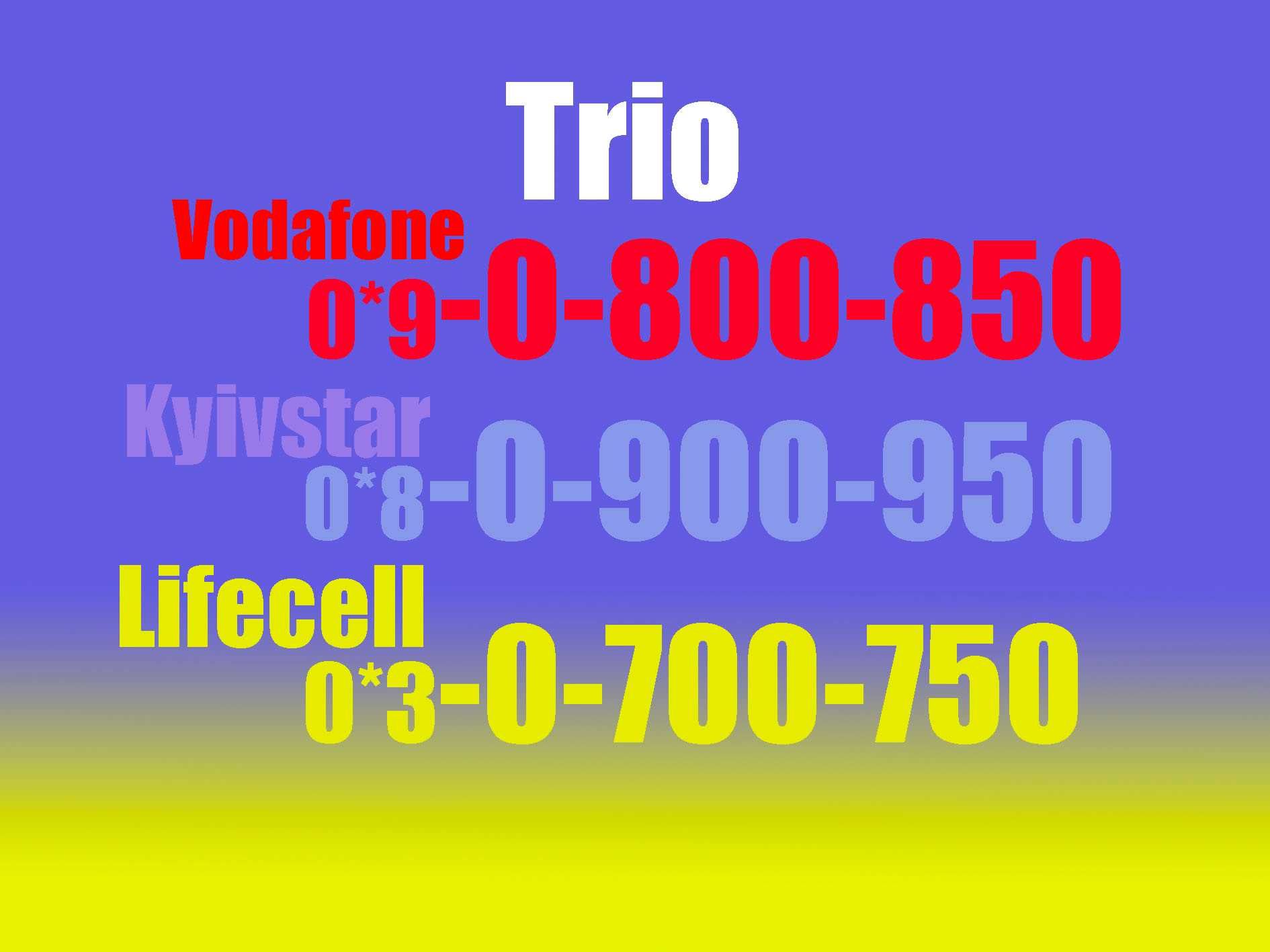 Елітне сім Тріо SIM карти Красиві номери VIP Номера