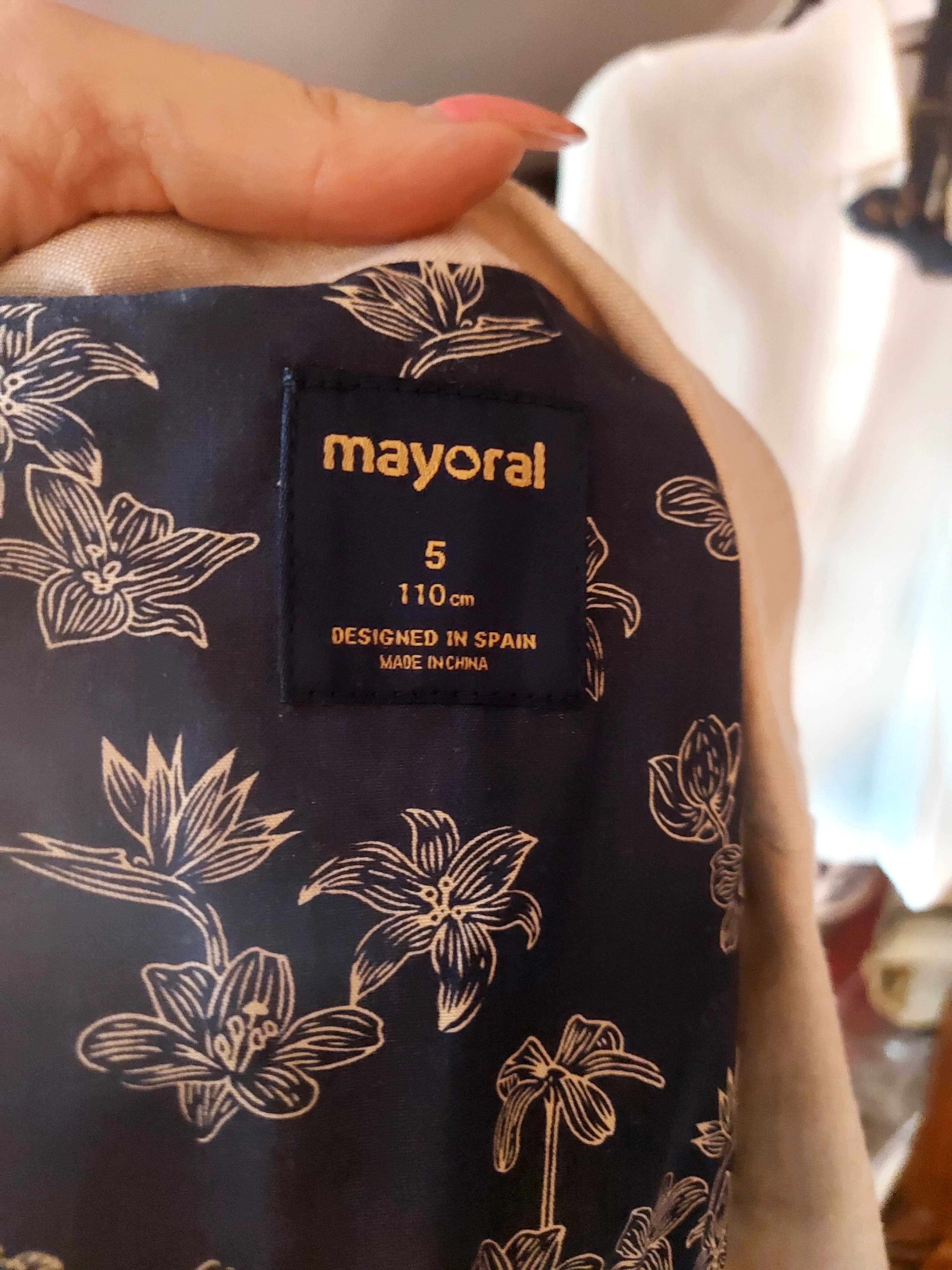Garnitur dla chłopca 110 cm Mayoral chrzest komunia wesele