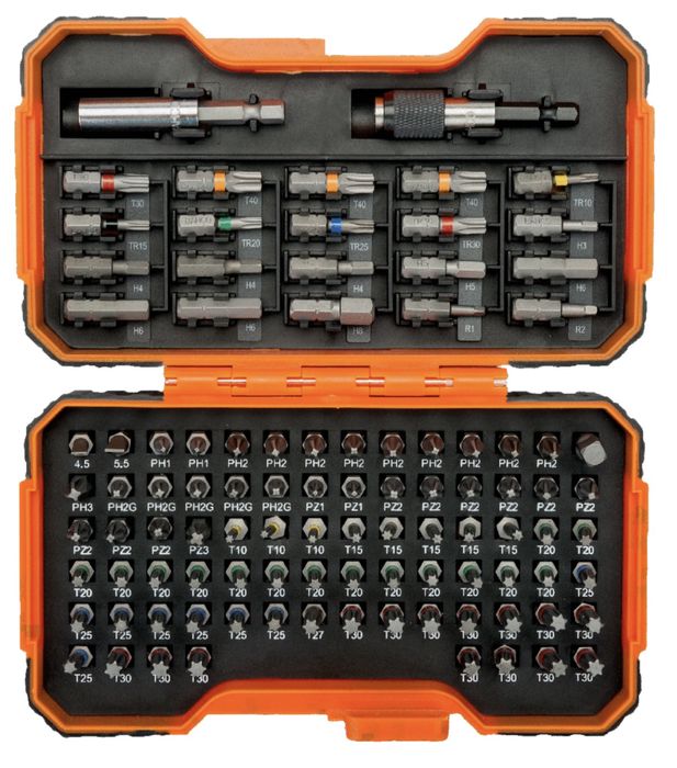 Набір преміум біт 100 шт- Bahco 59S/100BC