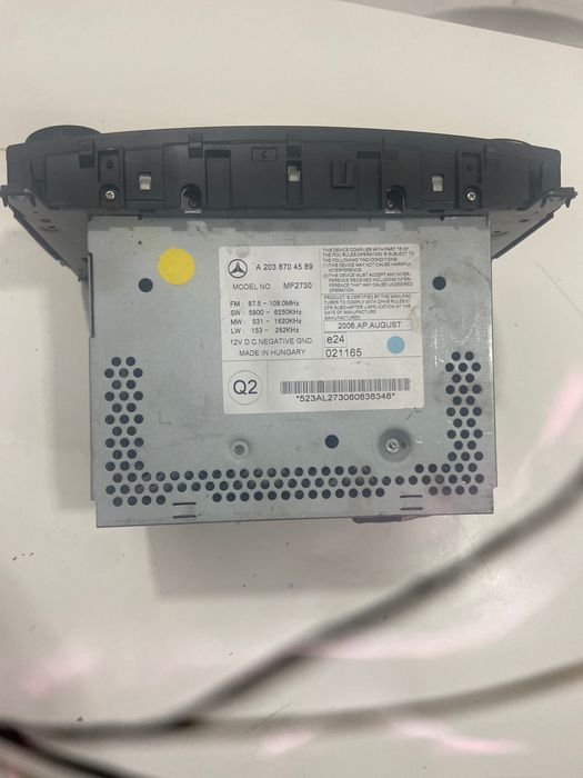Radio Original Mercedes W203
