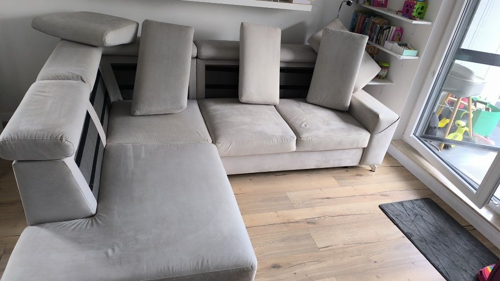 Narożnik sofa z funkcją spania