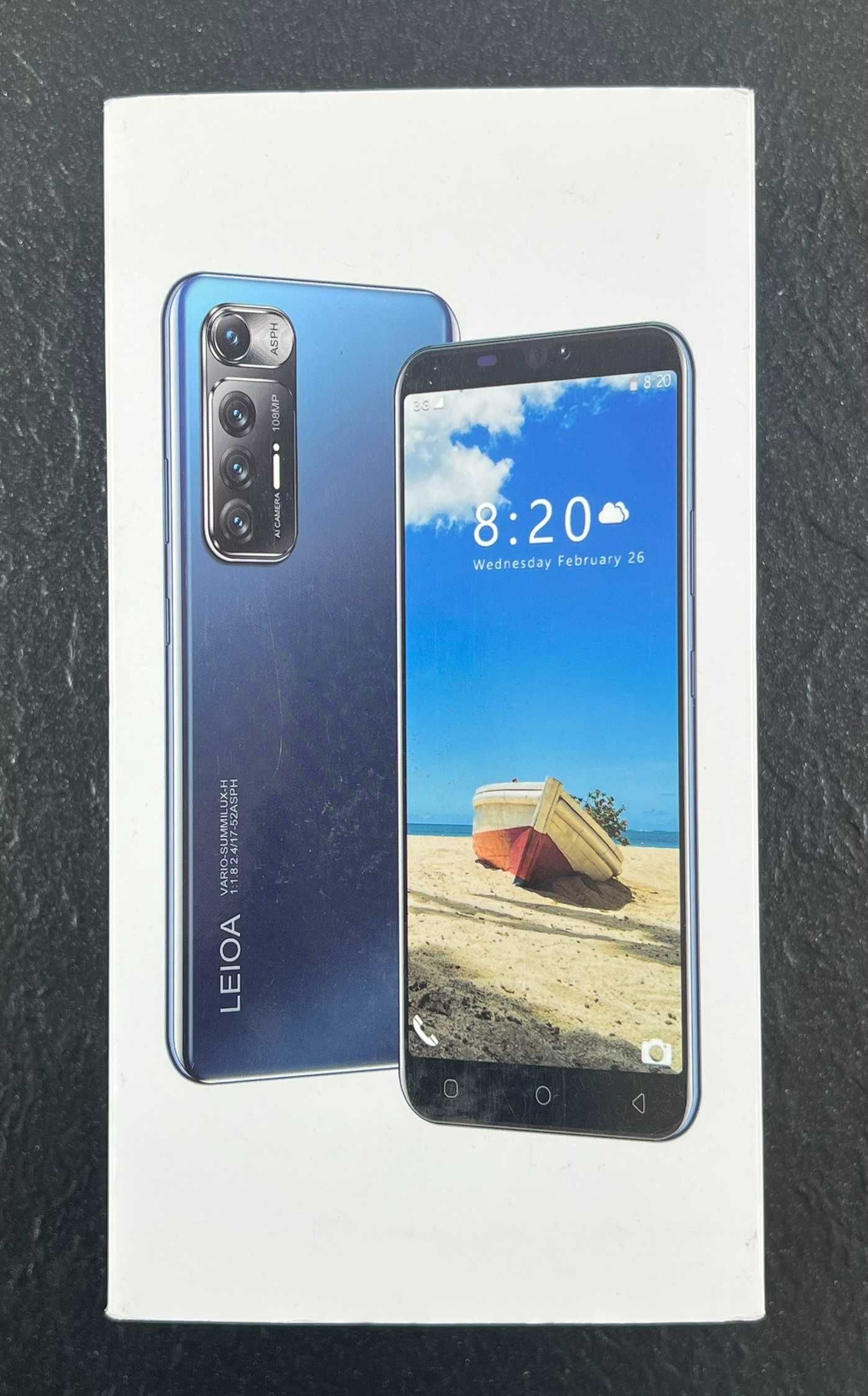 Smartphone Leioa M10 Plus 5 cali Android 9.0, 16GB Dual SIM niebieski