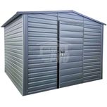 Schowek - Domek ogrodowy 3x3m - drzwi antracyt dach dwuspadowy GP429