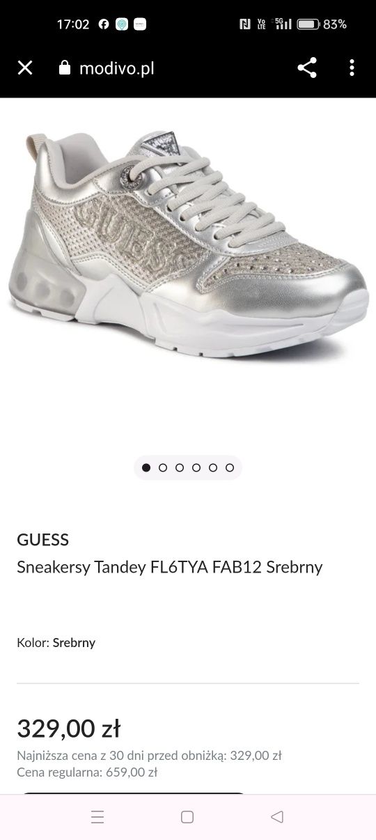 Sneakersy Guess r 39