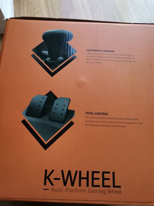 Volante e pedais gaming wheel
