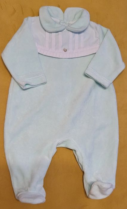 Lote 7 Babygrows veludo