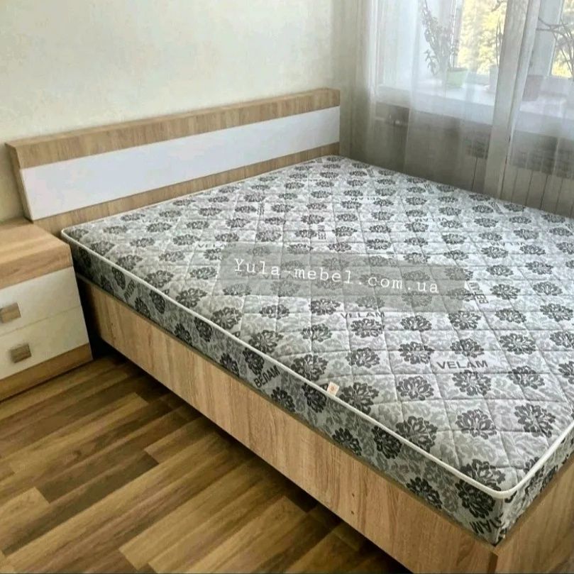 КОМПЛЕКТ Двуспальная кровать с матрасом