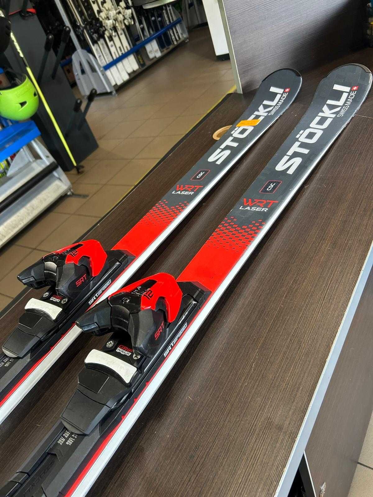 Narty Stockli Laser WRT+ SRT CARBON + Salomon SRT12  172cm N-139