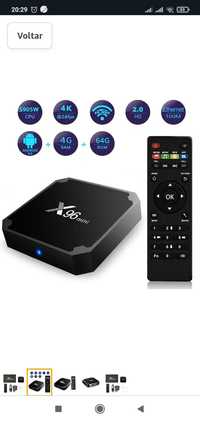 Box TV X96 mini2/16 2 GB de RAM e 16 GB de ROM Box Android TV Box Medi