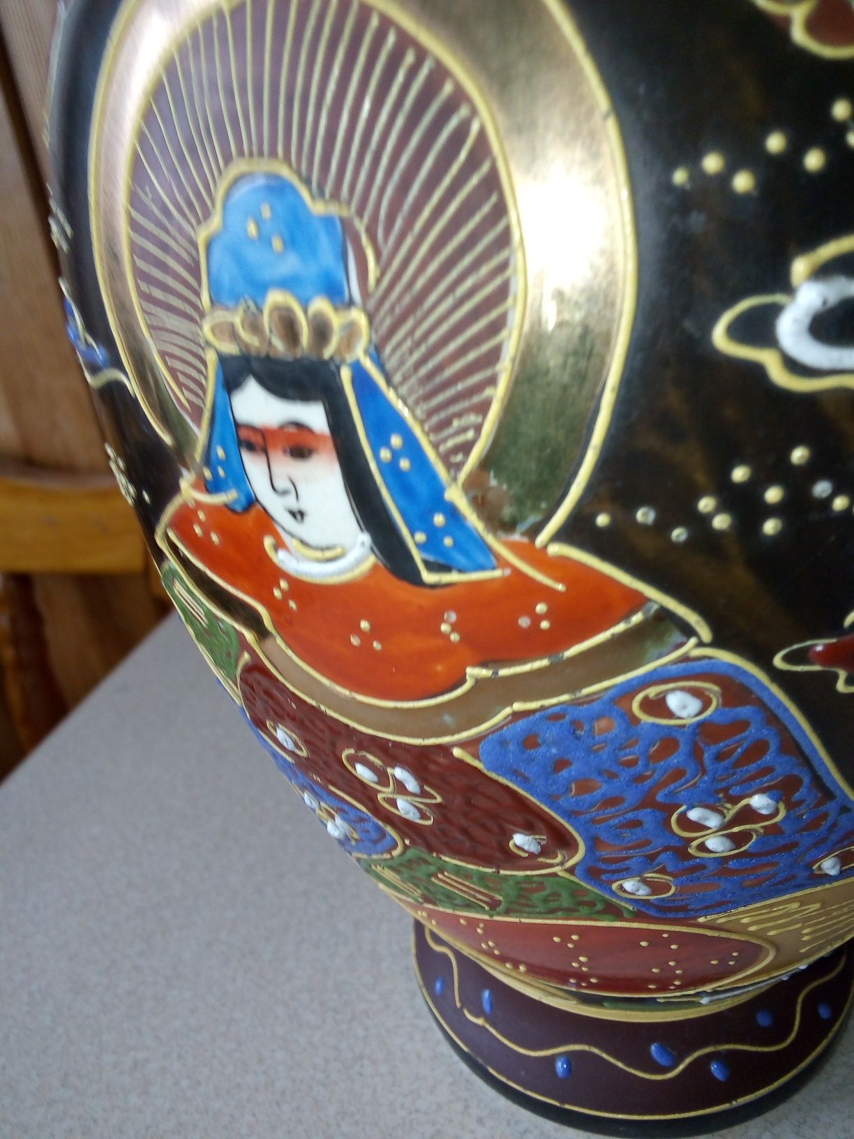 Stary wazon satsuma porcelana japońska