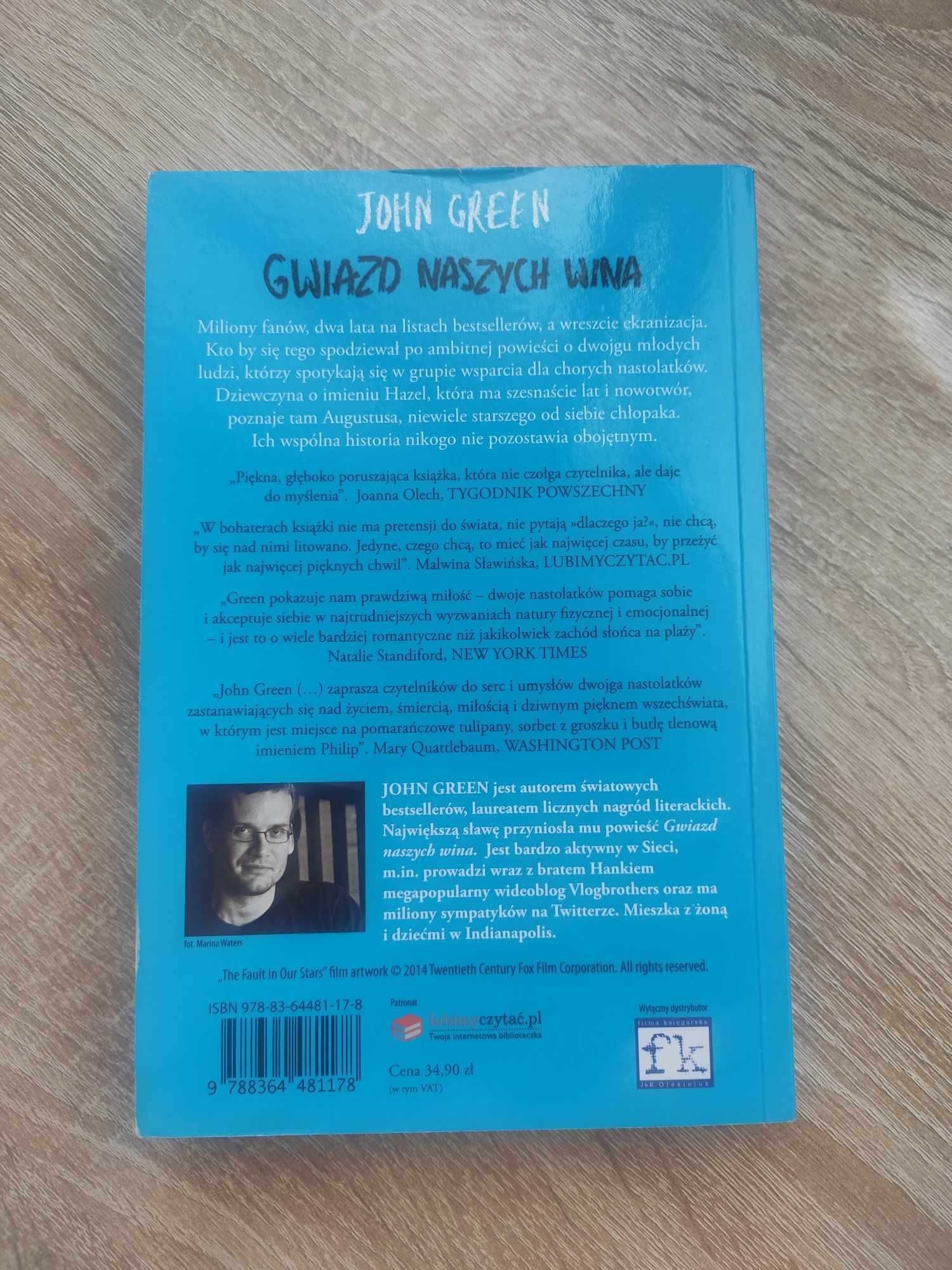 John Green Gwiazd naszych wina