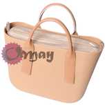 organizer OBAG BAG MINI welur biszkoptowy velvet 2 kieszenie OMAY