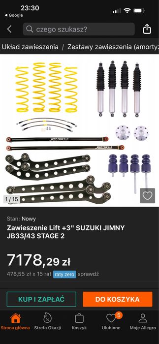 Suzuki jimny 1.3 zawieszenie off road raptor 4,4 lift 3 cale