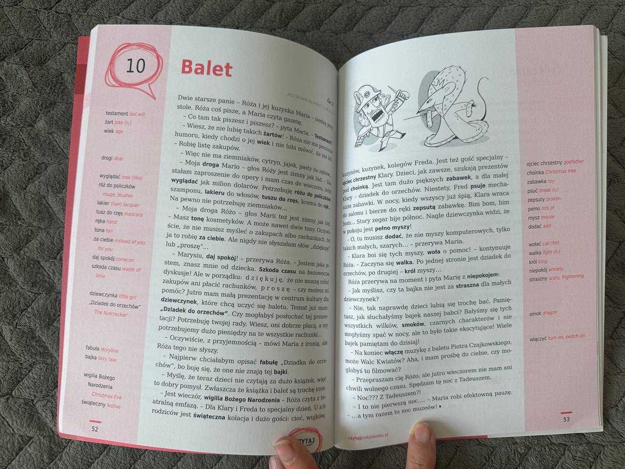 "Czytaj krok po kroku”. Tom 1-4. Teksty, ćwiczenia, słownik. poz, A1