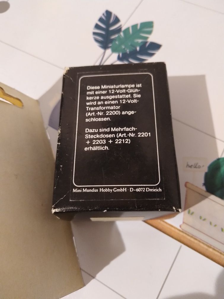 Lundby akcesoria lampa 6162 1:16 , do domku dla lalek