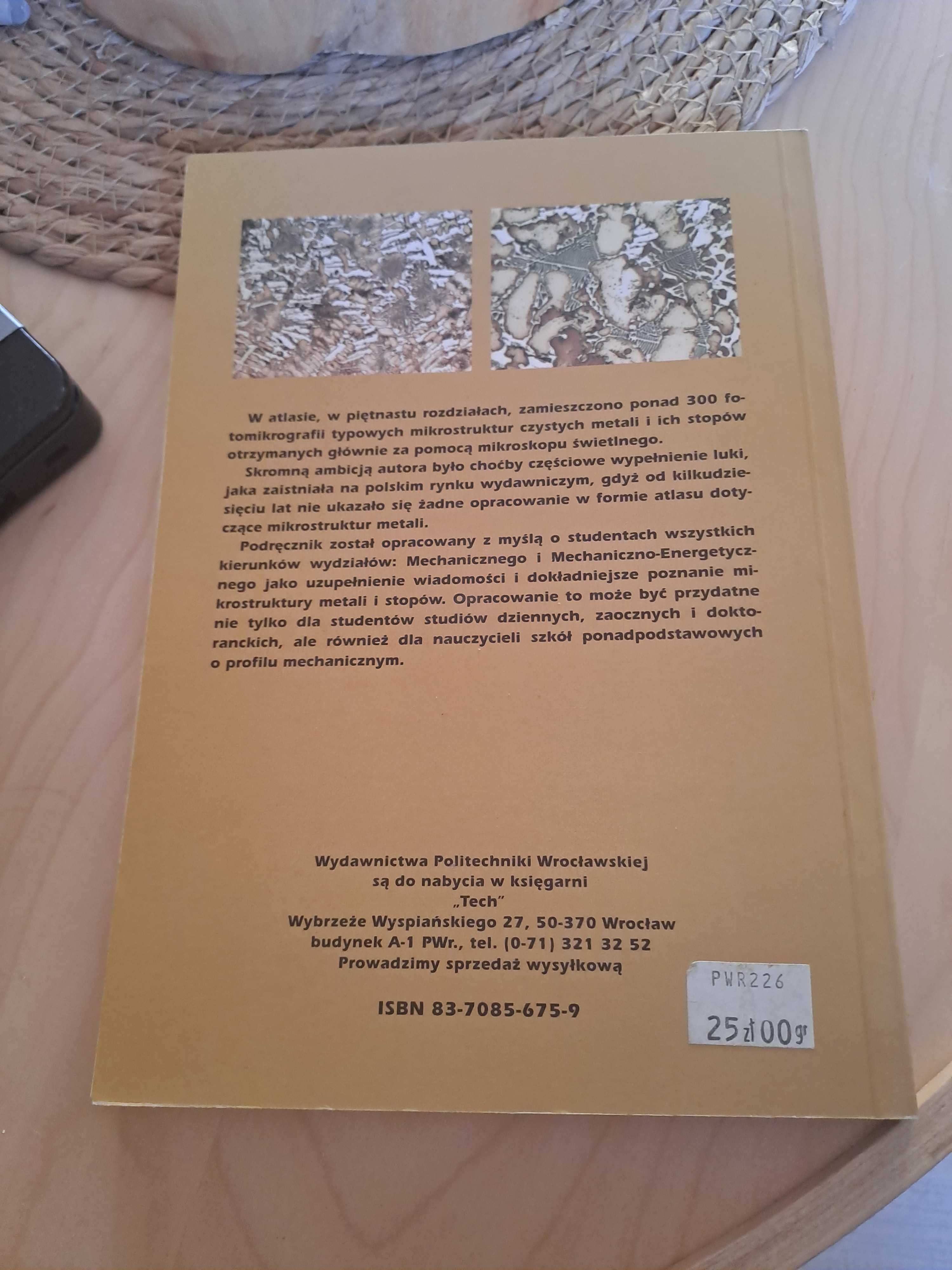 Podręczny atlas mikrostruktur metali i stopów asam Ratajczyk 2005