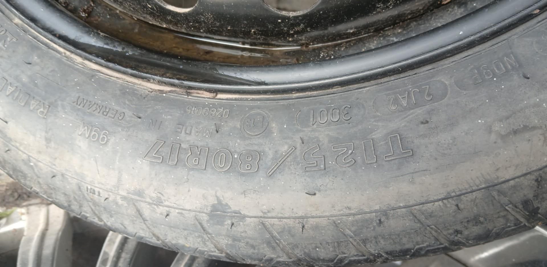 Opona Dojazdowa R17 Audi VW