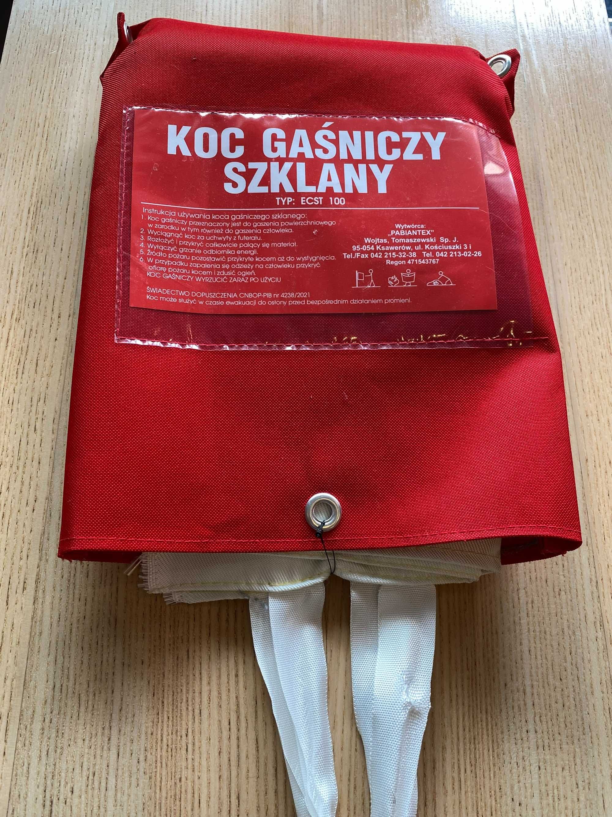 Koc gaśniczy szklany